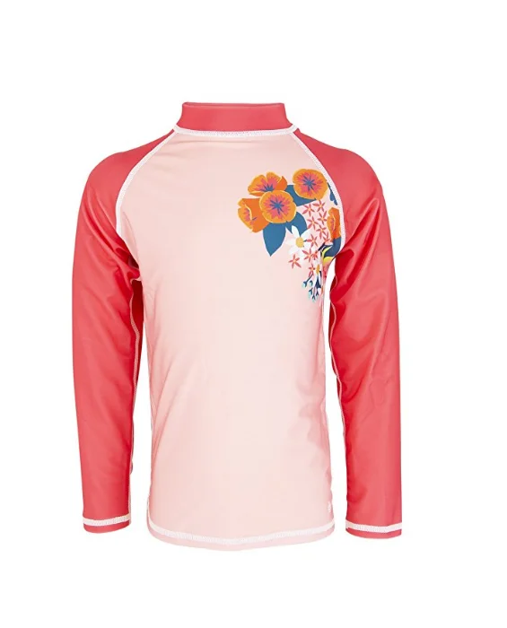 Wholesale Customization Kids Children Long Sleeve Swimwear UPF 50+ Rash Guard For Surfing Swimming Diving