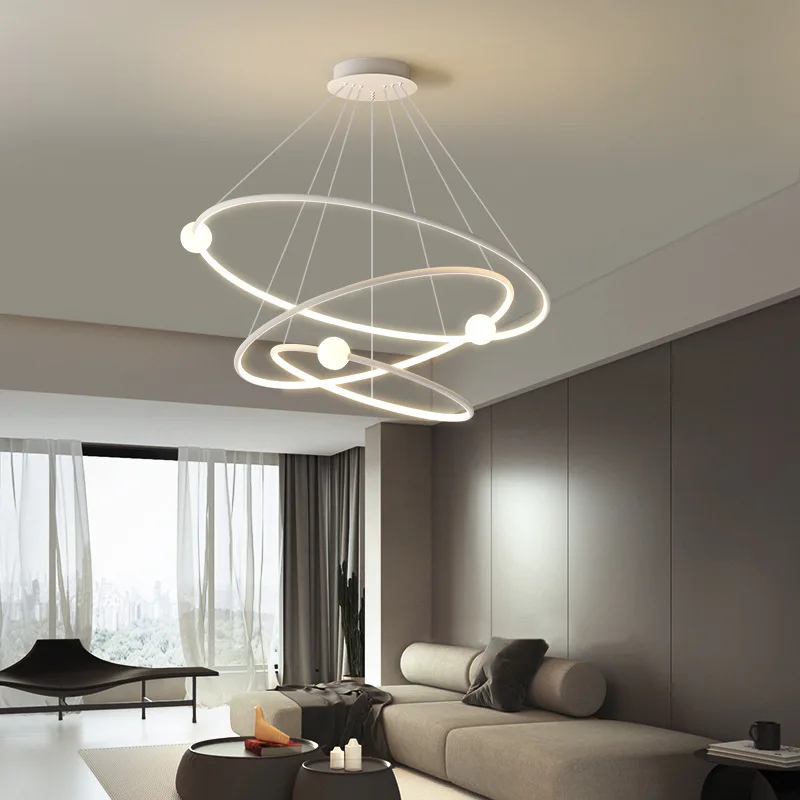Nordic 3 Rings Chandelier room pendant lights luxury decorative lighting for Living Ding Room