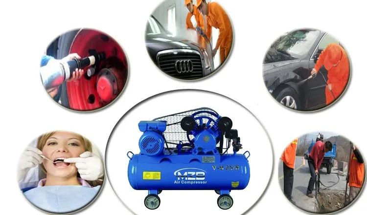 Воздушные компрессоры с двумя головками и ременным приводом 3HP