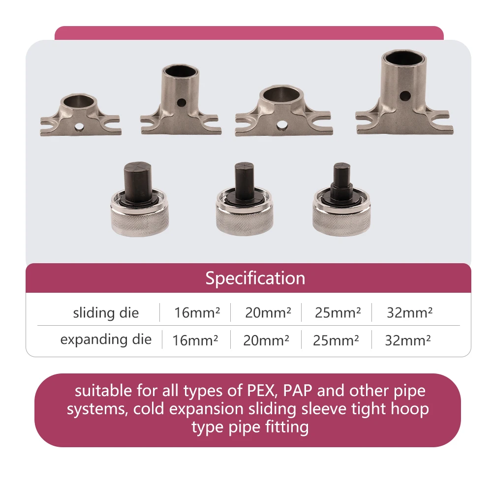 EMEADS EZ-1240 GES-1240 Battery Powered Hydraulic Pex Pipe Clamping Plumbing Tool Crimping Tool