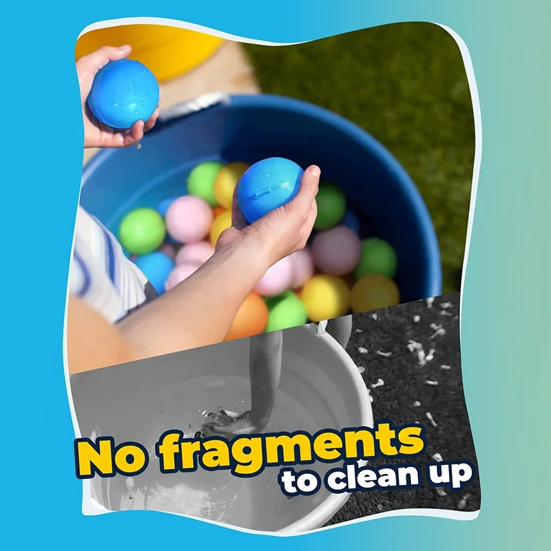 Soppycid Summer Outdoor Beach Pool Toys Splash Ball Kid Toy Water Bombs Quick Fill Refillable Magnetic Reusable Water Balloon