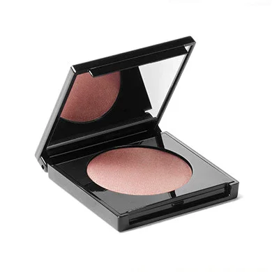 Heart Shape Custom Powder Compact Container Mini Empty Love Blusher Case Transparent Cosmetic Metal Clear Color