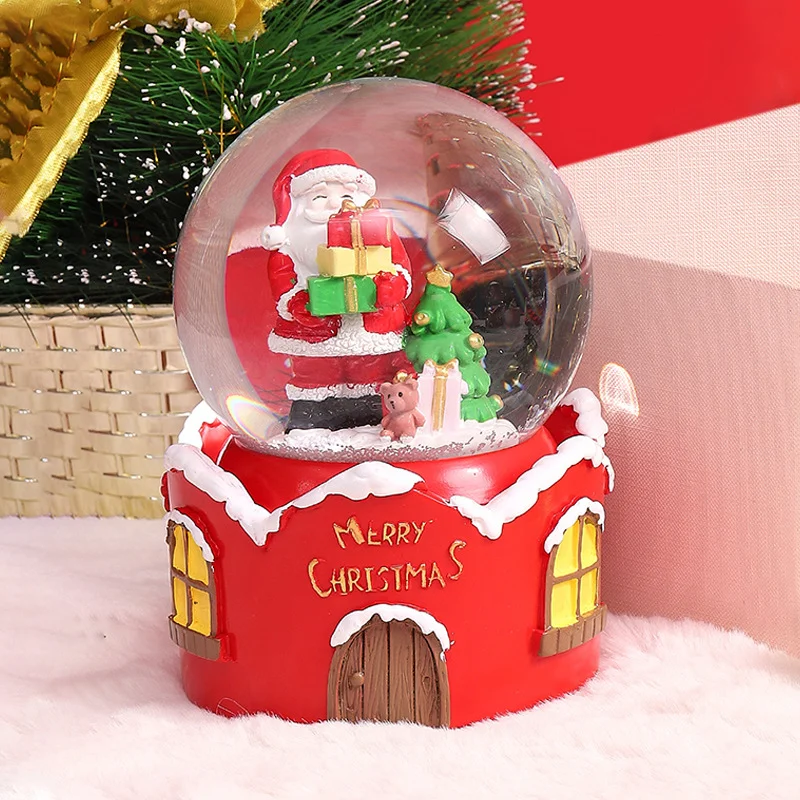 Polyresin Castle Snow Globe Custom Music Castle Snow Globe for Gifts