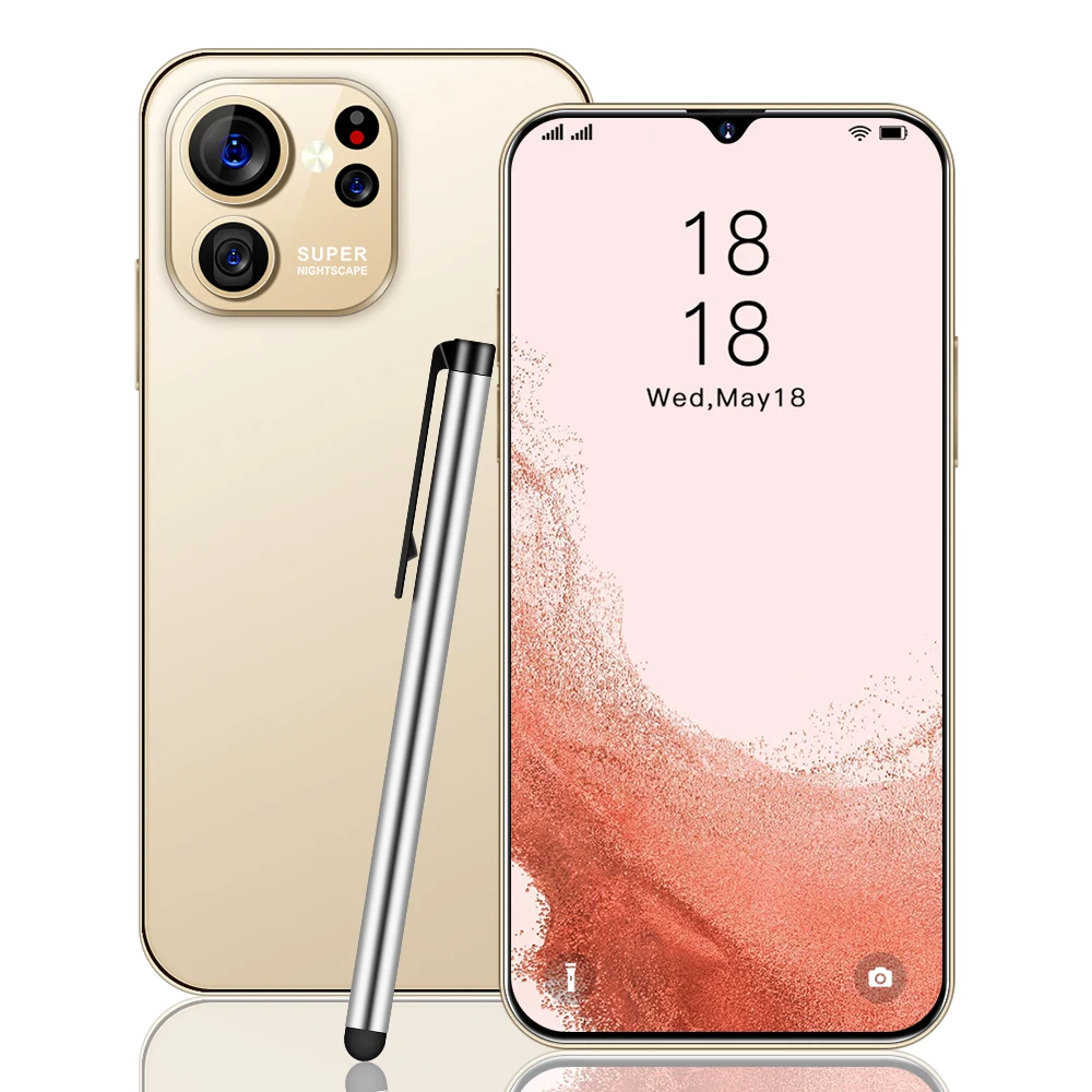 S23 New Arrival Smart Phones 5g Smartphones Universal 9.0 Gms Mobile Smartphone 48+108mp 6.8inch