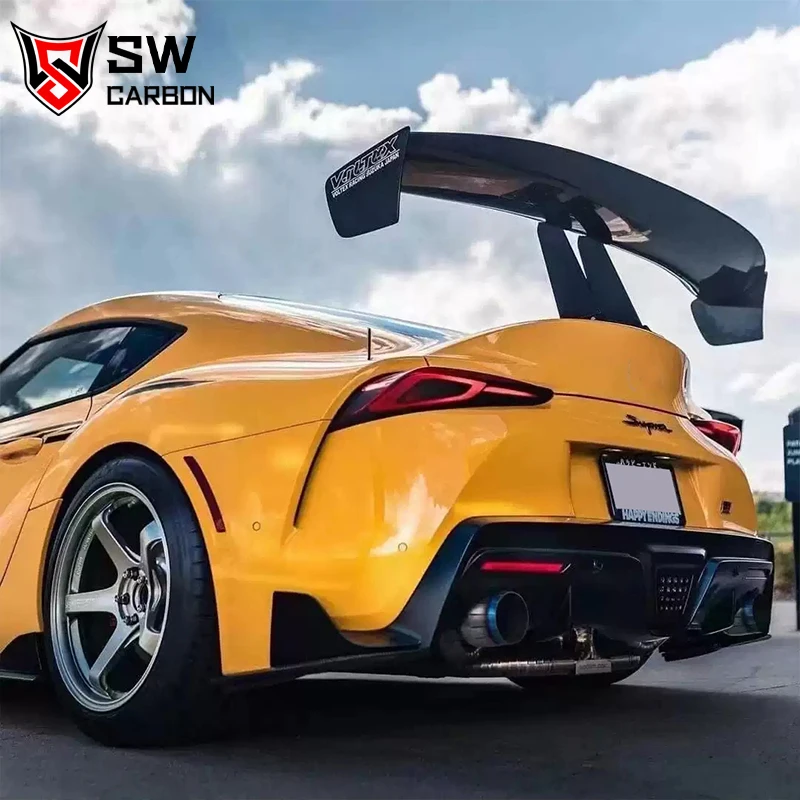 Carbon Fiber Vol Style Rear Spoiler for Toyota Supra GR A90 A91 MK5 MKV Trunk Lip Rear Splitter Diffuser Body Kit