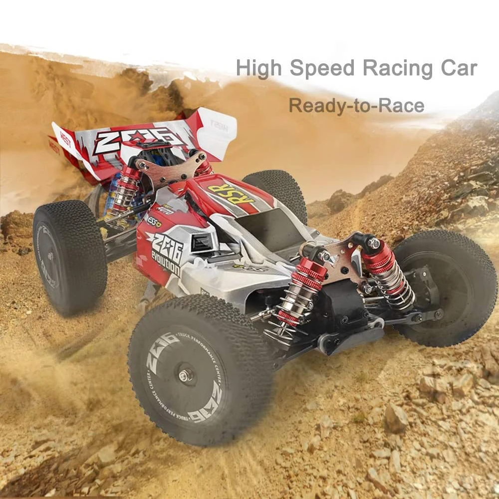 Wltoys 144001 Remote Control Car 1/14 RC Buggy 4WD Racing RC Car 60KM/H High Speed Off-Road RTR Drift Car for Kids