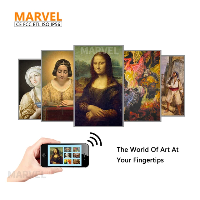 oil paiting digital photo frame wall mounted wallmount custom wireless digital photo frame