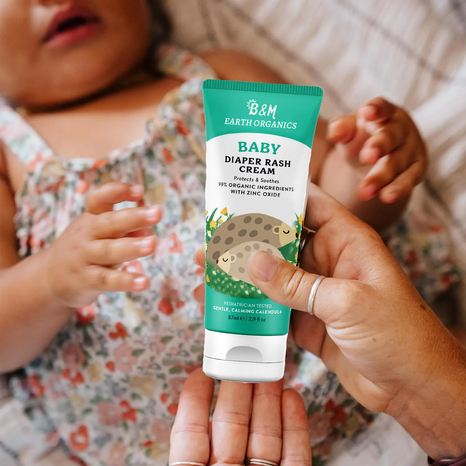 Organic Diaper Rash Cream for Baby Zinc Oxide Ointment w Soothing Calendula Cream for Sensitive Skin Diaper Care Barrier Cream