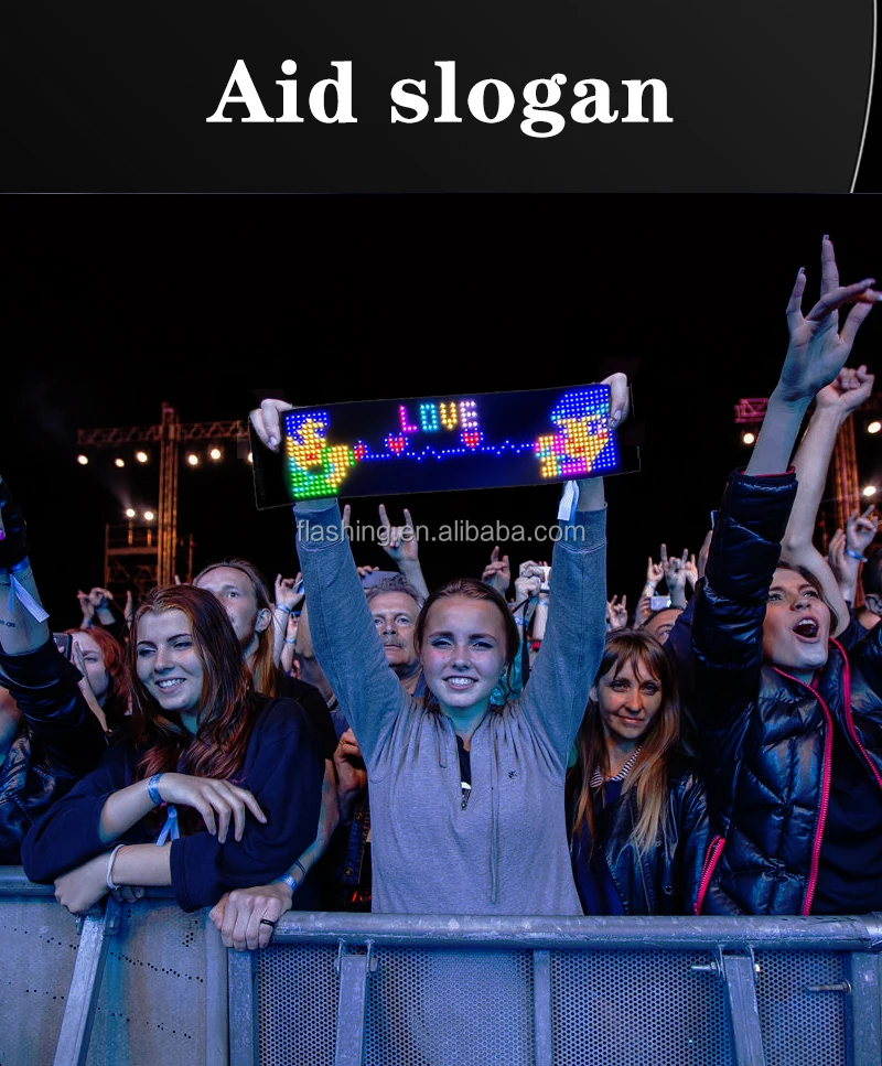 Newest EL Glow FlexLED With Remote Programmable Messages Scrolling LED Sign Display for Cars Digital Display