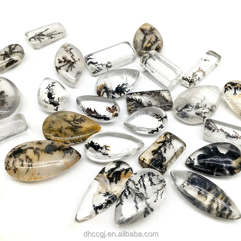 Natural Wholesale crystal big size Tree Dendritic Agate Gemstone Pendant Jewelry For women necklace Jewelry Making