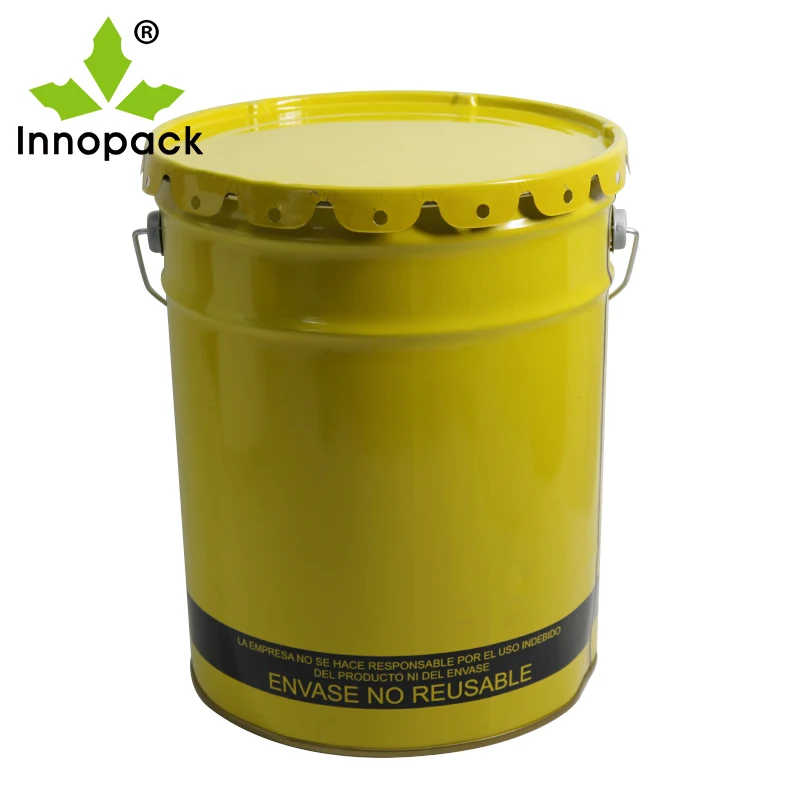 20L metal bucket paint tin pail with lid UN approved