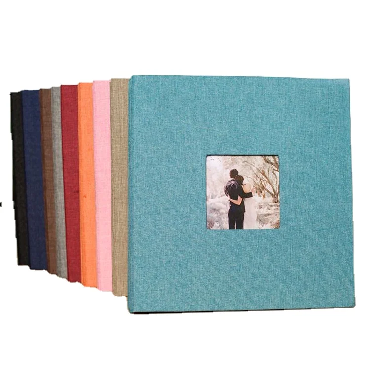 
27*28cm Self-adhesive DIY custom gift blank logo oem hard cover memory book photo albums scrapbook album 