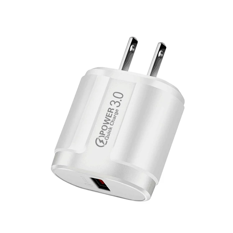 Портативное Сетевое зарядное устройство Quick Charge 3 0 US Plug 3A с одним USB портом