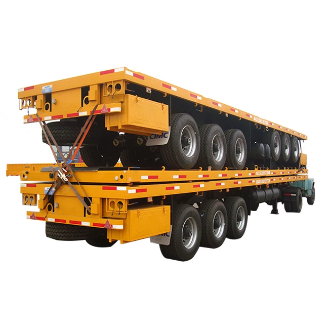 High Quality Truck Container Flatbed Flat Bed Semitrailer For Sale