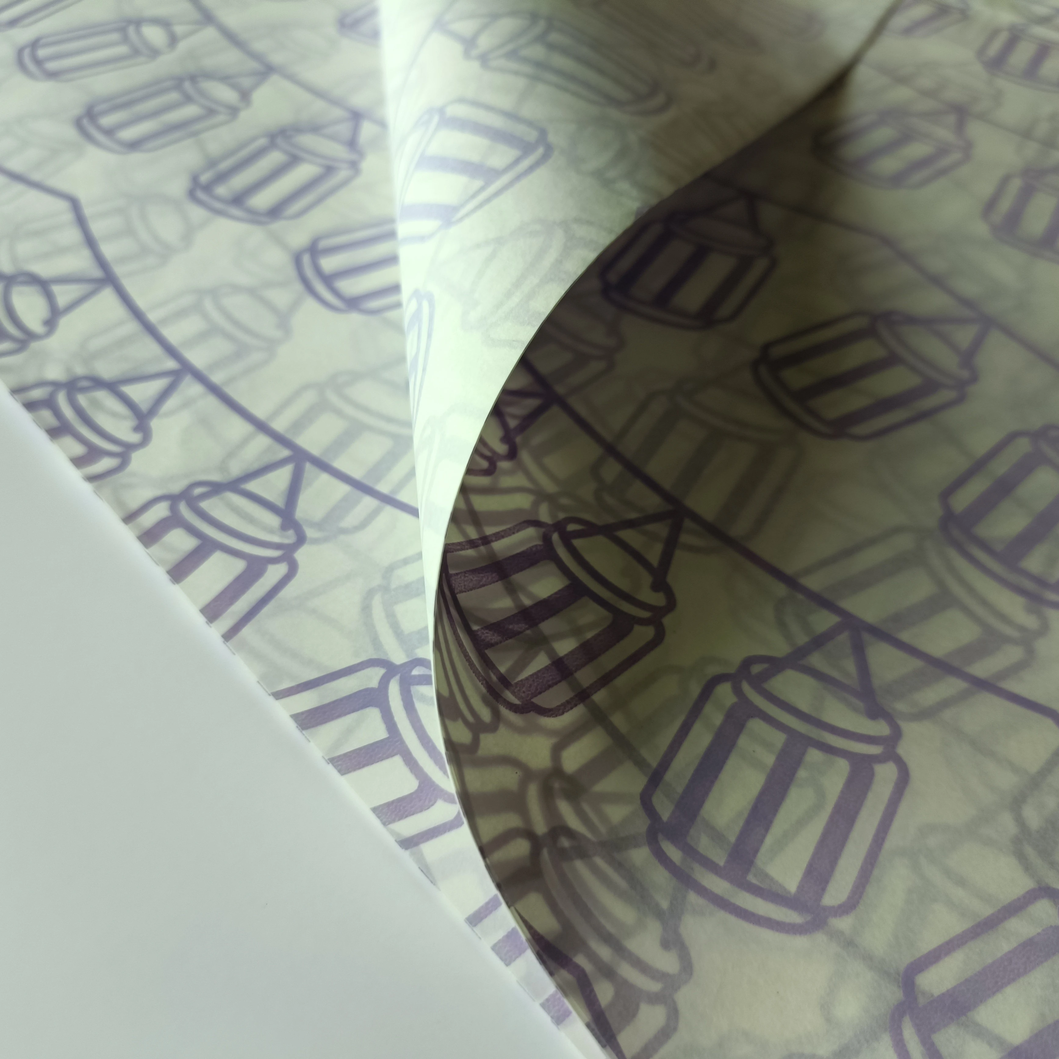 
Китайская заводская цена, индивидуальные цвета, устойчивая к смазке бумага для Упаковки Воска/пищевых продуктов для гамбургеров, Индивидуальный размер логотипа 