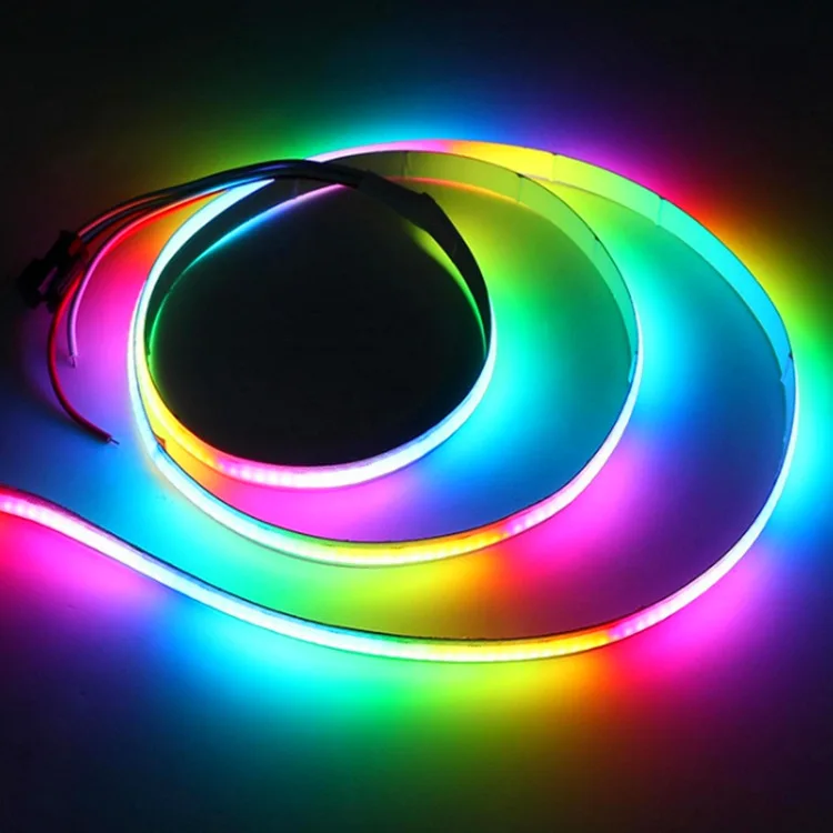 16.4FT RGB COB светодиодные полосы 12V24V 768 LED/m мягкий гибкий лента красочные мобильное приложение управления LED свет для внутренней отделки