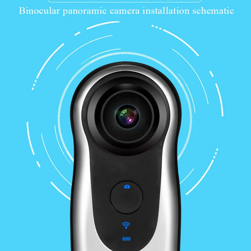  Panoramic Binocular Monitor Waterproof Camera Shell Surveillance Accessories for 360 Degree VR Camara camera