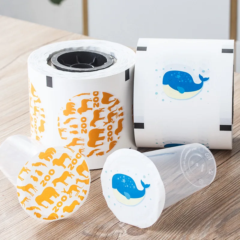 Custom High Quality Plastic Sealing Roll Film For Juice Drinks Cup PET Sealing Film