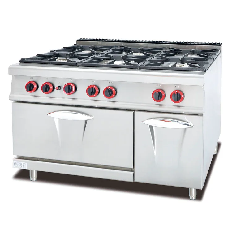Hot sale Commercial electric cooking range with 4 burner & oven