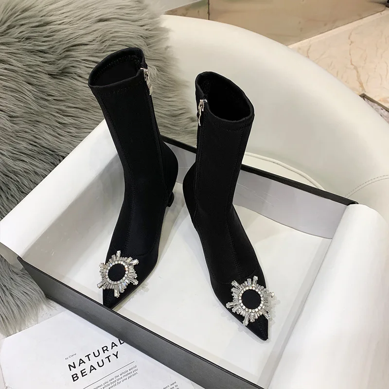 Women Ladies High Heel Flamenco Tango Dance Shoes Black Customized Europe Box Time Packing Color Lining Material Origin Latin