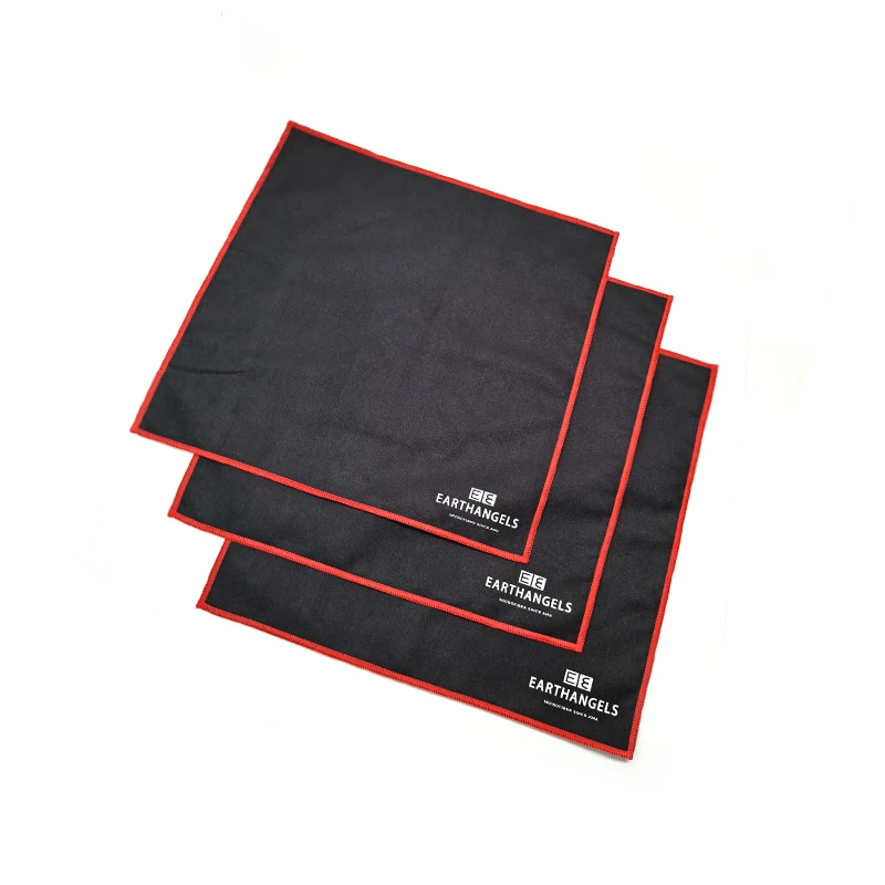 High Quality Silk Screen Printing Microfiber Eyeglasses Camera Watch Jewelry Polishing Cleaning Cloth