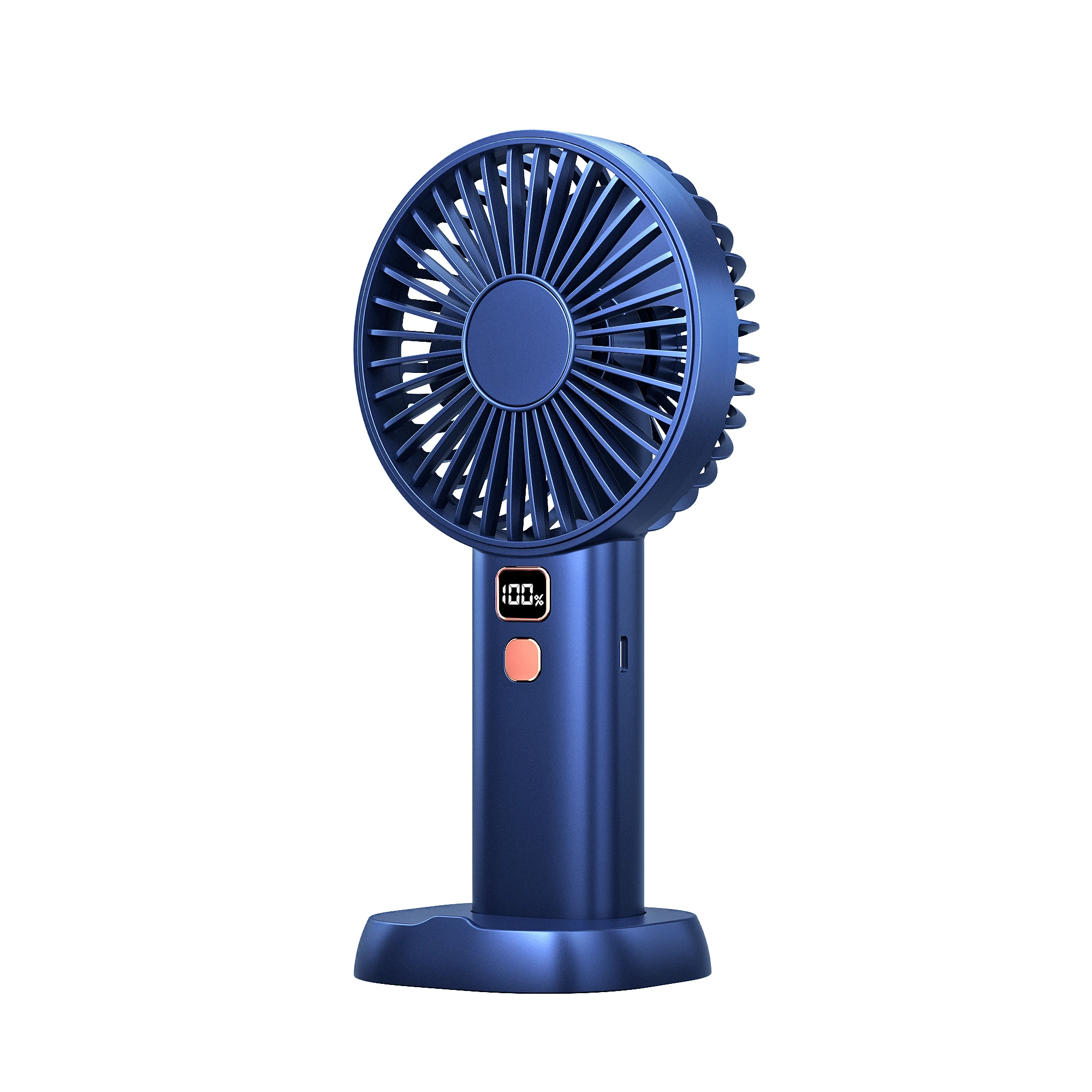 F6 mini jet fan USB Large Air Volume Handheld Fan Battery Charging Digital Display Desktop Handheld Mini Electric Fan