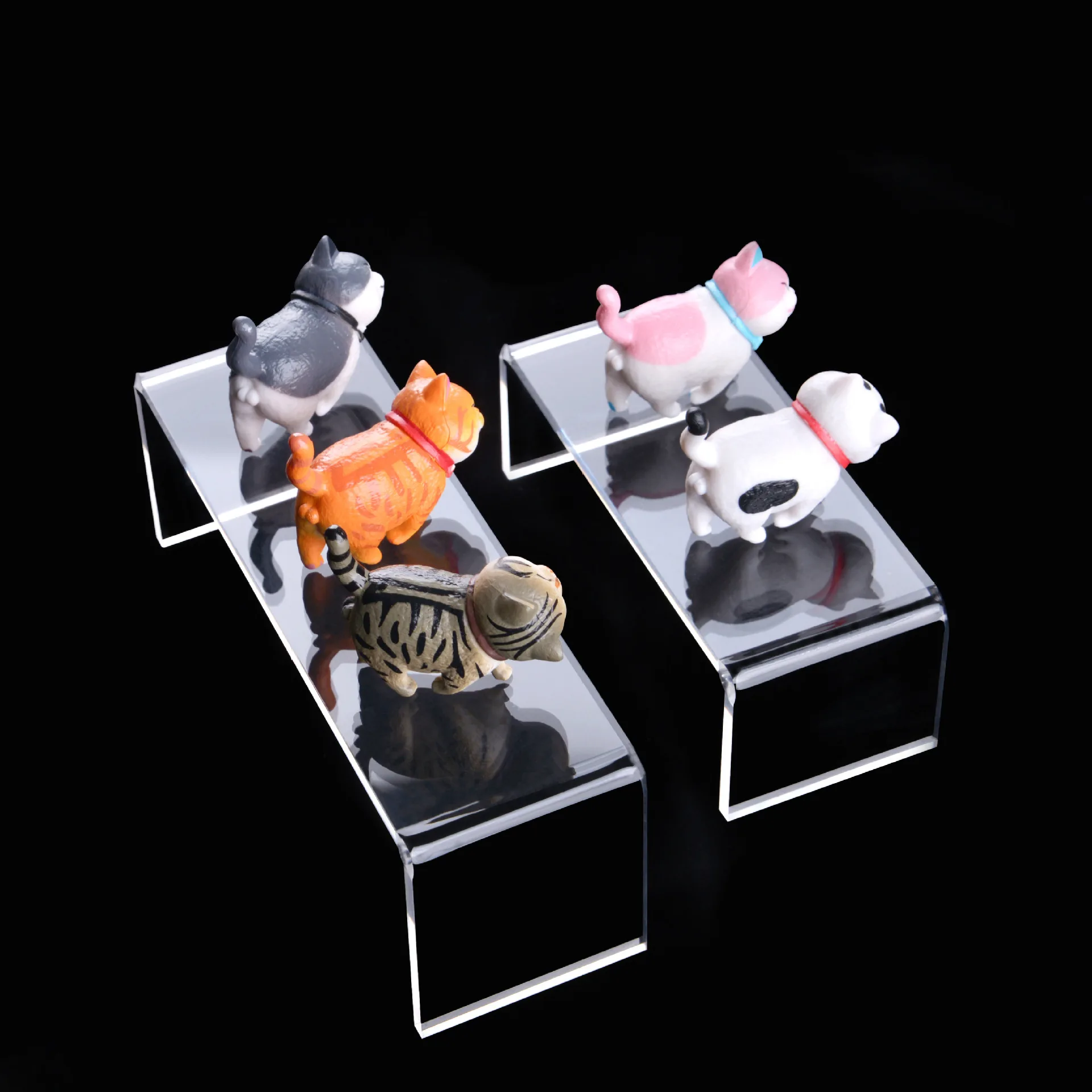 Clear Acrylic Display Risers Showcase acrylic plinths display stand  U-shaped acrylic dessert table cake snack display stand