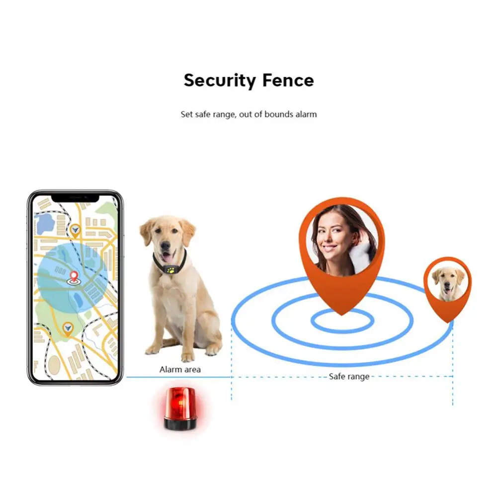 New Arrival Real Time GSM Waterproof IP67 Tracking Device Locator Smart Geo Fencing Pet Collar GPS Tracker for Dog Cat