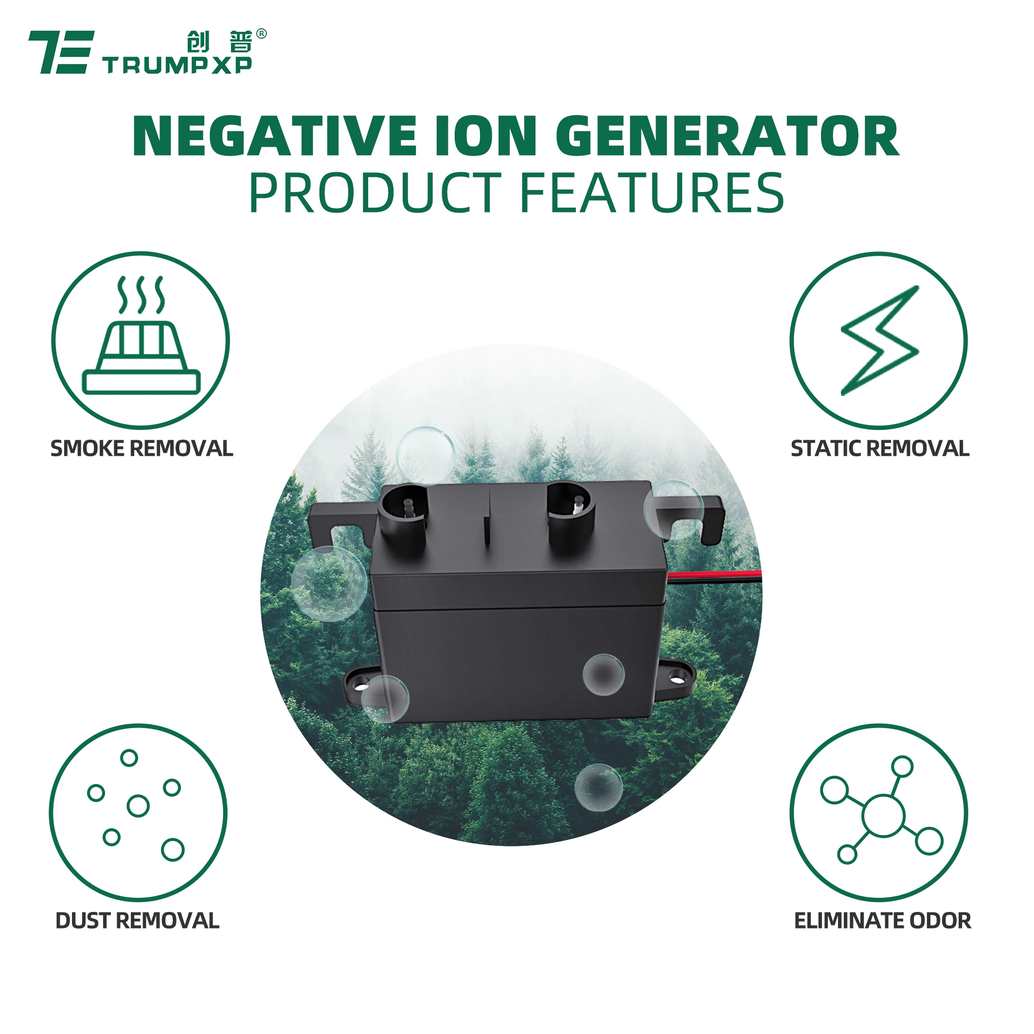 TFB-Y146 China Factory direct supply bipolar ion generator home appliance anion ionizer