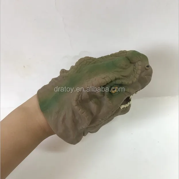 Hot Selling Cheap Rubber Stretch Dinosaur Hand Puppets Tpr High Quality New Realistic Shark Animal Hand Puppet Toys