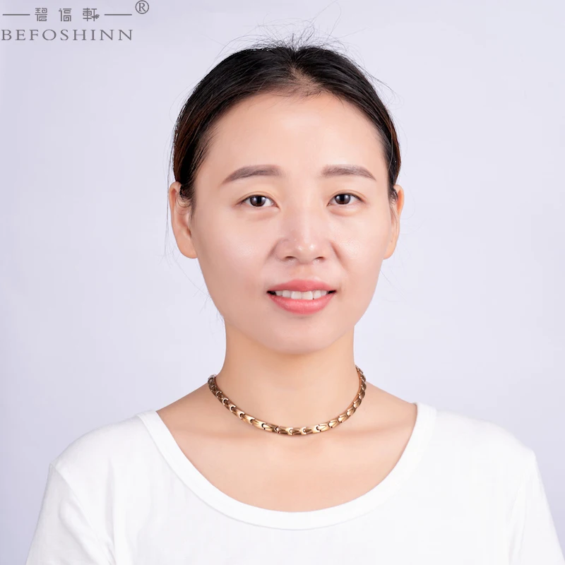 Luxury Titanium Germanium Bio Hip Hop Style Healthy Energy Necklace Accessories for Men and Women