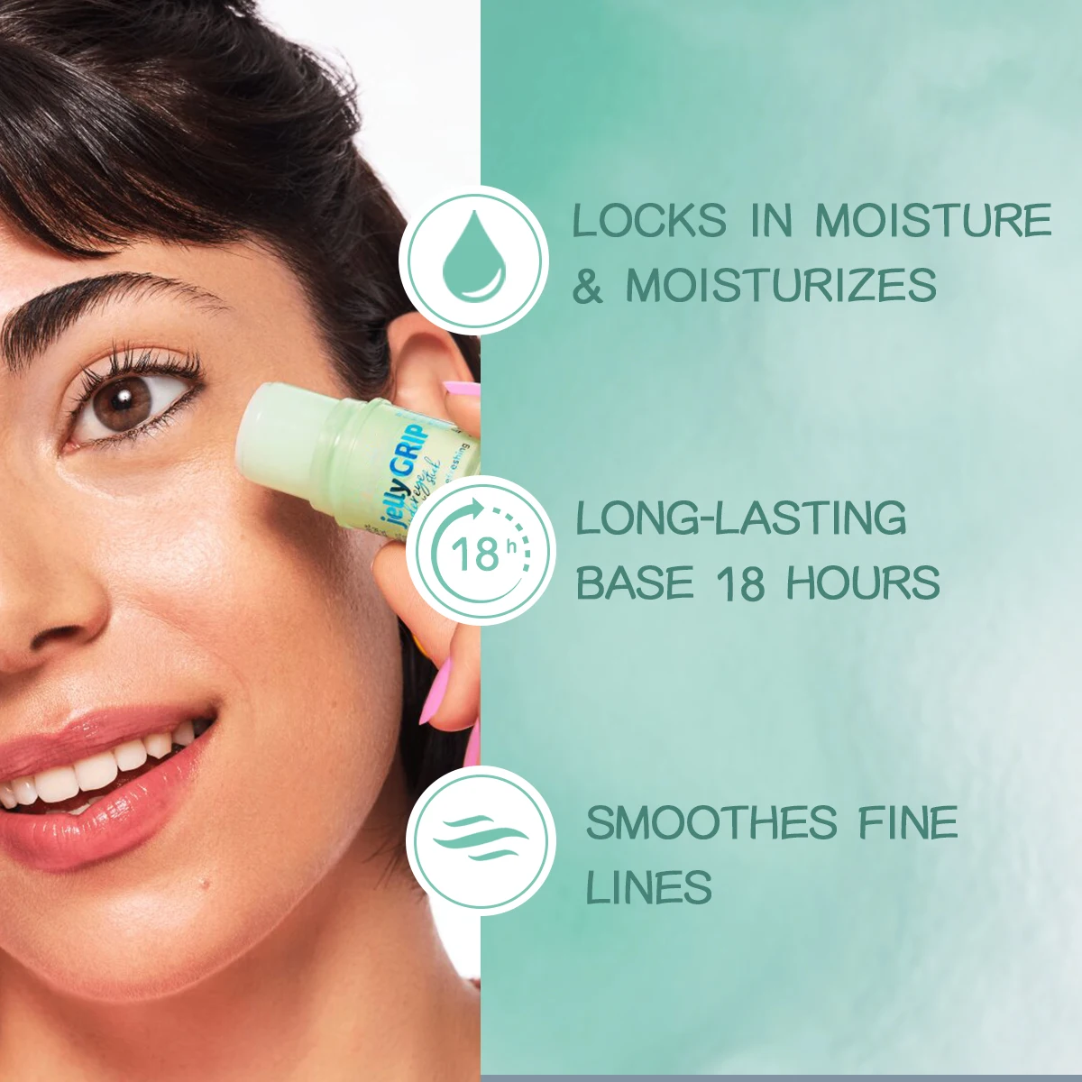 Custom Logo Natural Hyaluronic Acid Moisture Smooth Fine Lines Primer Base Refreshing Jelly Grip Primer Stick