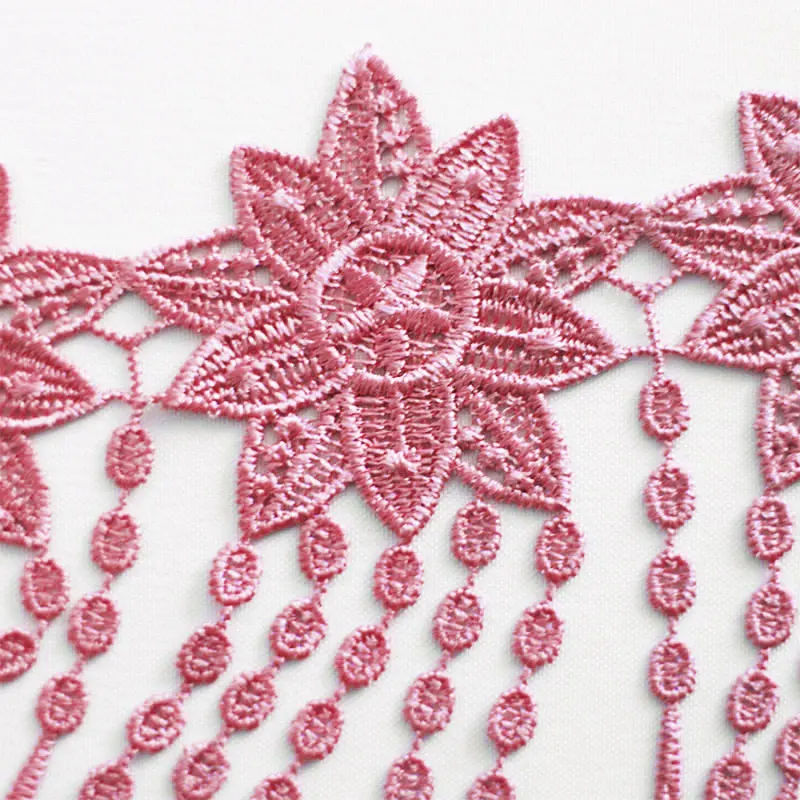 
Cheap Lace Trim Fabric Polyester Lace Fringe Embroidery Lace Tassel Trim for Garment Accessory 