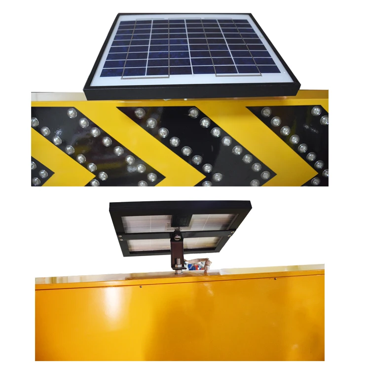 solar powered LED traffic sign board light road led traffic Arrow sign