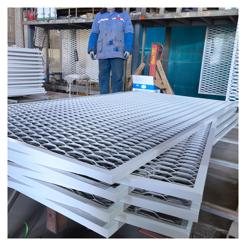 Akzo Nobel coating Aluminum Expanded Mesh Screen Mesh Aluminum Expanded Mesh cladding