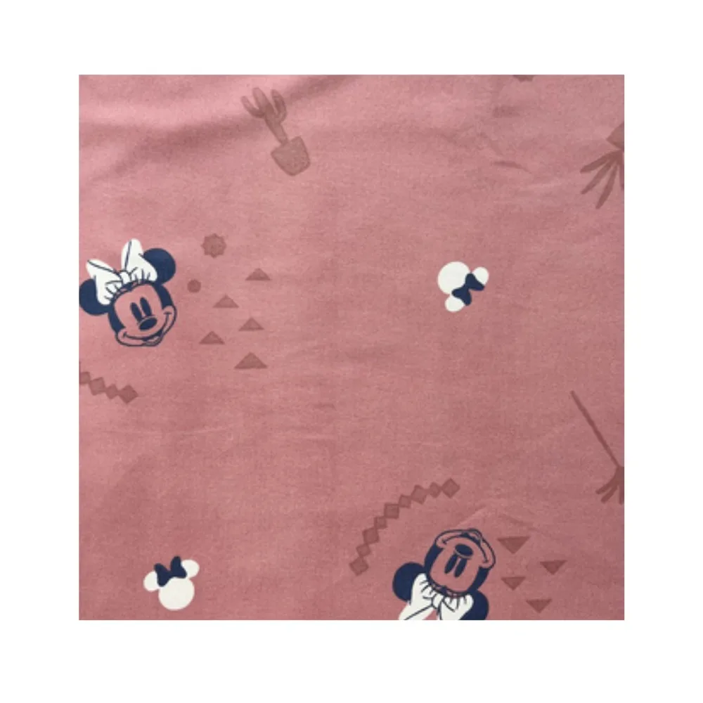 Hot Selling Lovely Pattern Disperse Printed Suede Polyester Fabric For Bed Sheet Home Textile