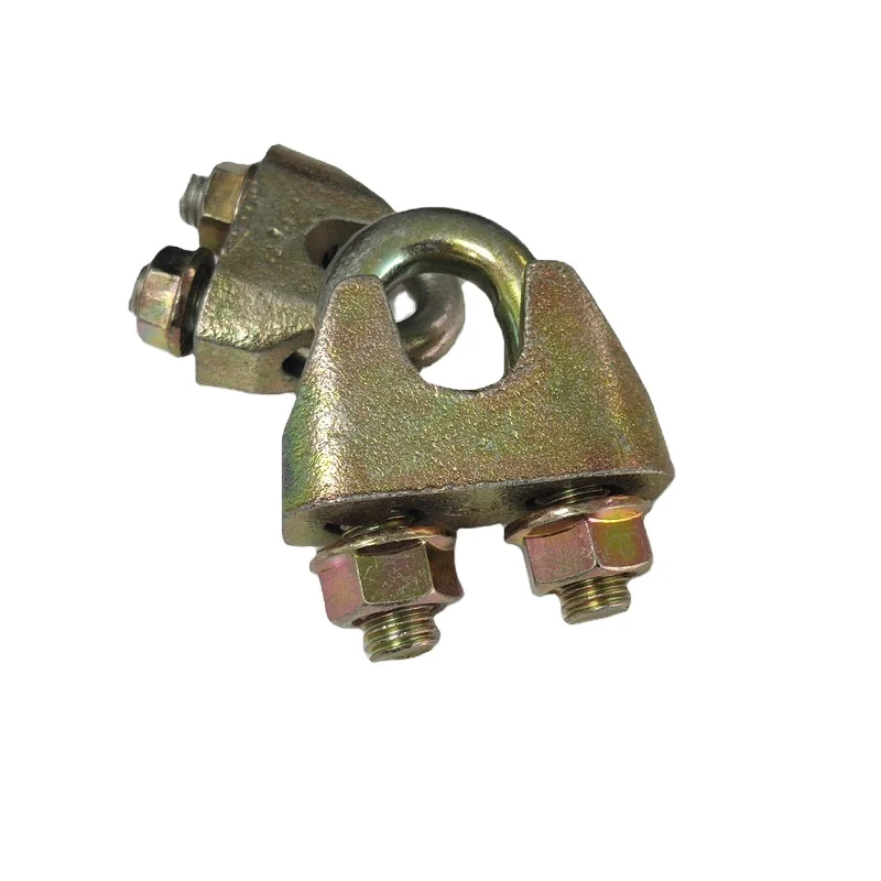 Rigging hardware DIN1142 yellow galvanized wire rope clips