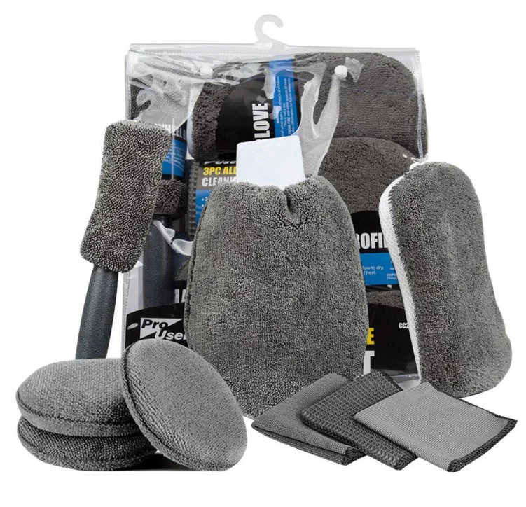 Microfiber Wash Sponge Car Detailing Brush Set Clean Detailing Brush Set Car Cleaning Cleaning House Window