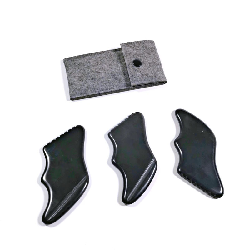 Best Price Comb Gua Sha Tools Metal Facial Jade Roller for Face and Body Skin Care Set Bian Guasha Stone