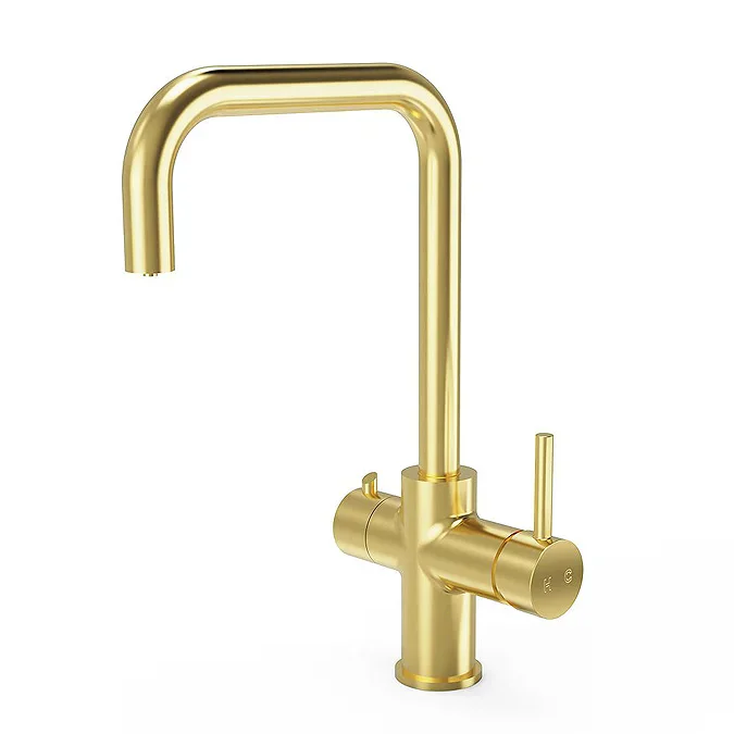 Dual Sink Pull Out Taps Brass Mixer Single Handle Kitchen Faucets, Matt Black Instant Boiling Water Tap With Boiler & Filter