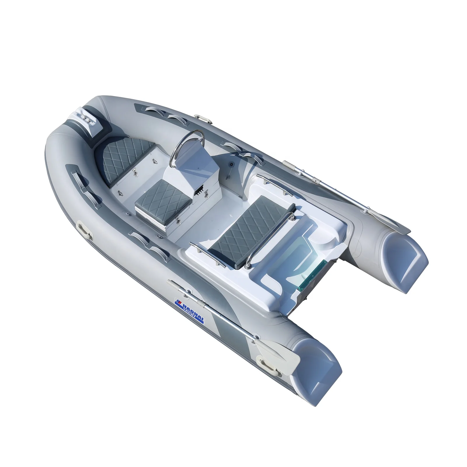 12-Foot 3.6m PVC Inflatable Sport Yacht Customizable Fishing Boat with Fiberglass Hull CE Certified for Sale
