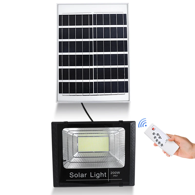 good price waterproof 10W 25W 40W 60W 100W 200W led solar flood light outdoor remote