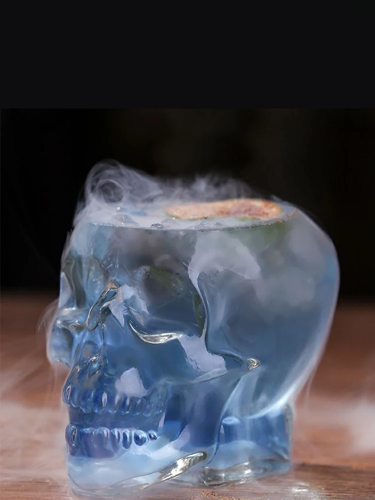 shot skull glass clear quartz cup skull bar crystal skull head vodka cup 75ml