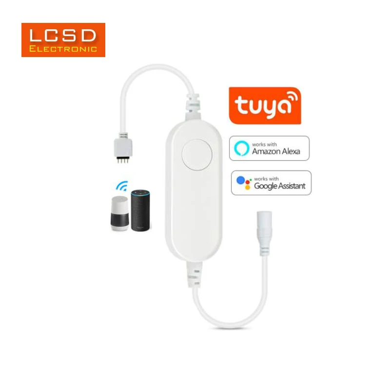 Smart WiFi Tuya Zigbee Switch Dimmer Controller for RGB LED Strip Android iOS APP Control Alexa Google assistant Voice Control