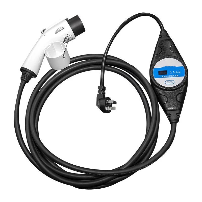 Ev Charger Station China 1 Phase 32a Ev Charger Type 2 with Oled & Timer