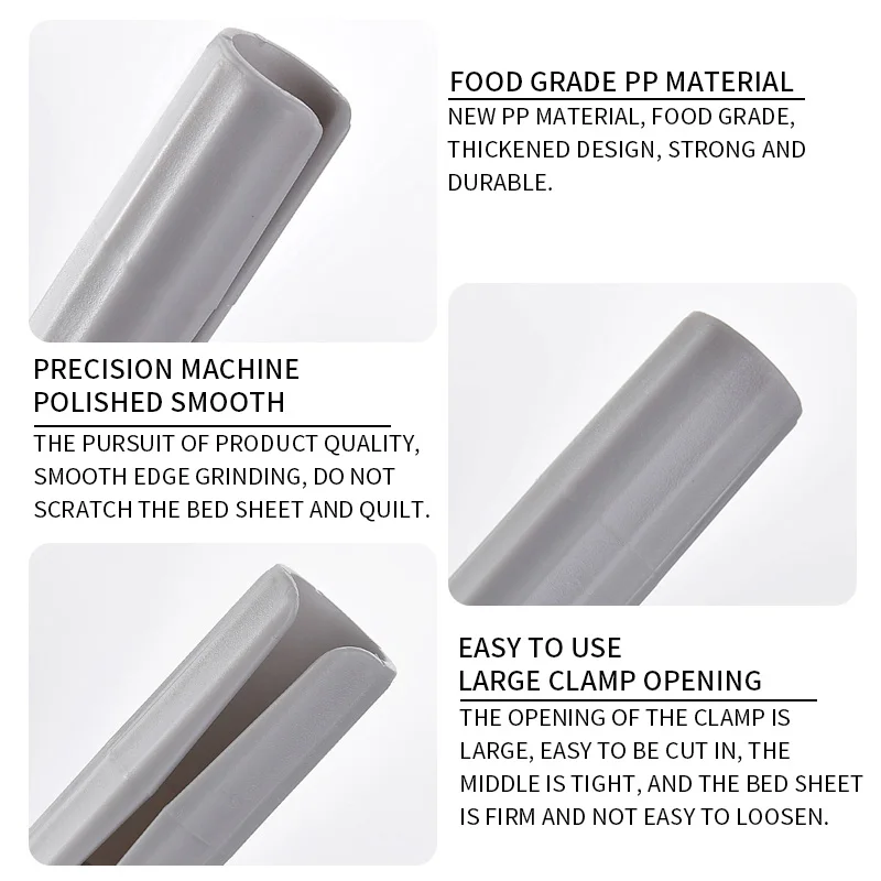 12pcs BedSheet Clips Plastic Slip-Resistant Clamp Quilt Bed Cover Grippers Fasteners Mattress Holder For Sheets Home Clothes Peg