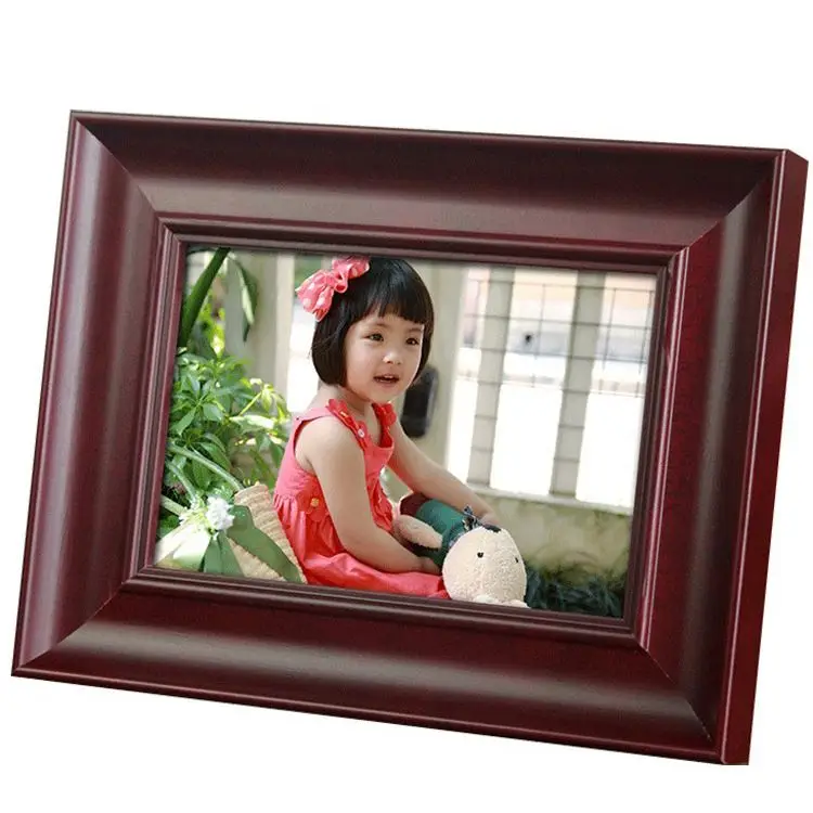 Wooden Frame Photos Display For Tabletop Display Wall Mount Solid Wood High Definition Glass Photo Frame Pack Of 2