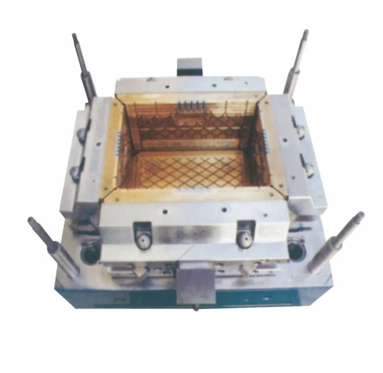 China custom plastic injection molding hot runner turnover box logistic fruit carrying HDPE crate mould