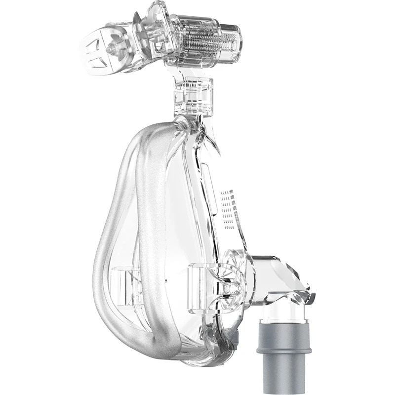 Auto breathing cpap machines double silicone full face snorkel respirator cpap mask with CE ISO certifications