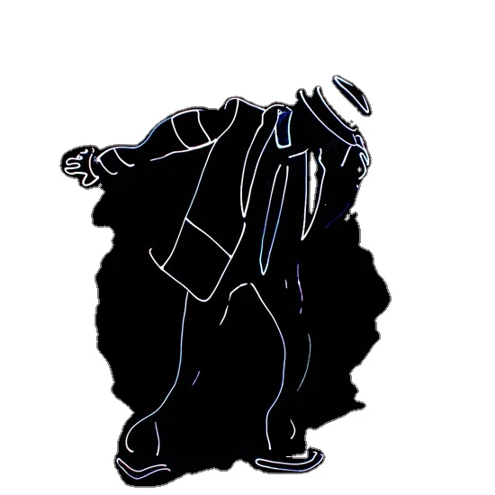 Luminescent luminescent  Adult MJ Dance wear Light Clothing led costume